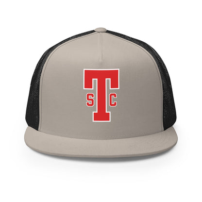 Performance | 5 Panel Trucker Cap | Texoma Softball Club | Block T Logo