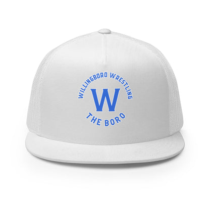 Performance | 5 Panel Trucker Cap | The Boro Brand | Script Logo