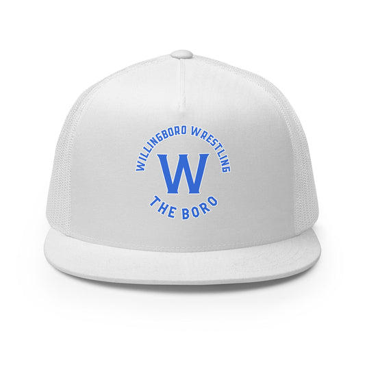 Performance | 5 Panel Trucker Cap | The Boro Brand | Script Logo