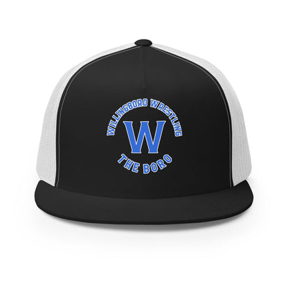 Performance | 5 Panel Trucker Cap | The Boro Brand | Script Logo