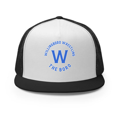 Performance | 5 Panel Trucker Cap | The Boro Brand | Script Logo