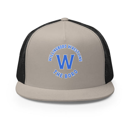 Performance | 5 Panel Trucker Cap | The Boro Brand | Script Logo