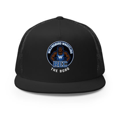 Performance | 5 Panel Trucker Cap | The Boro Brand | Wrestler Logo