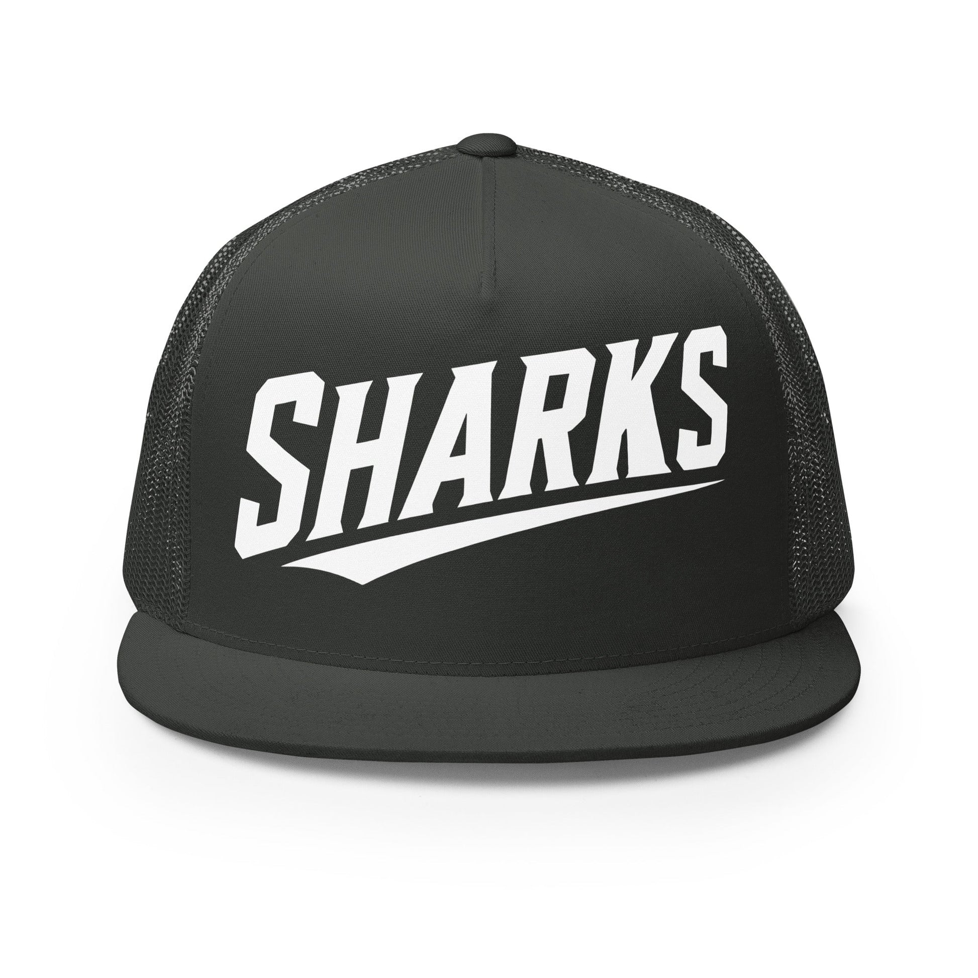 Performance | 5 Panel Trucker Cap | The Sharks Baseball Team | Script Logo