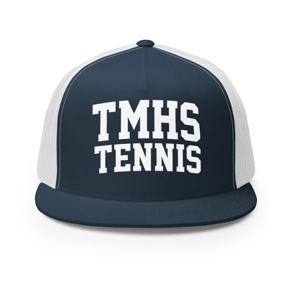 Performance | 5 Panel Trucker Cap | TMHS Tennis | Crest Logo