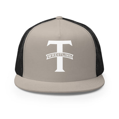 Performance | 5 Panel Trucker Cap | Tottenville wrestling club | Emblem Logo