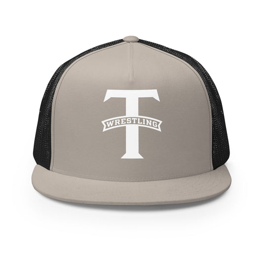 Performance | 5 Panel Trucker Cap | Tottenville wrestling club | Emblem Logo