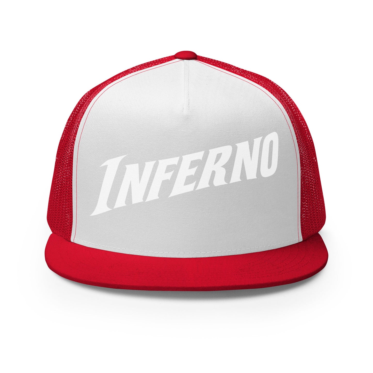 Performance | 5 Panel Trucker Cap | Treasure Coast Inferno | Modern Script Logo