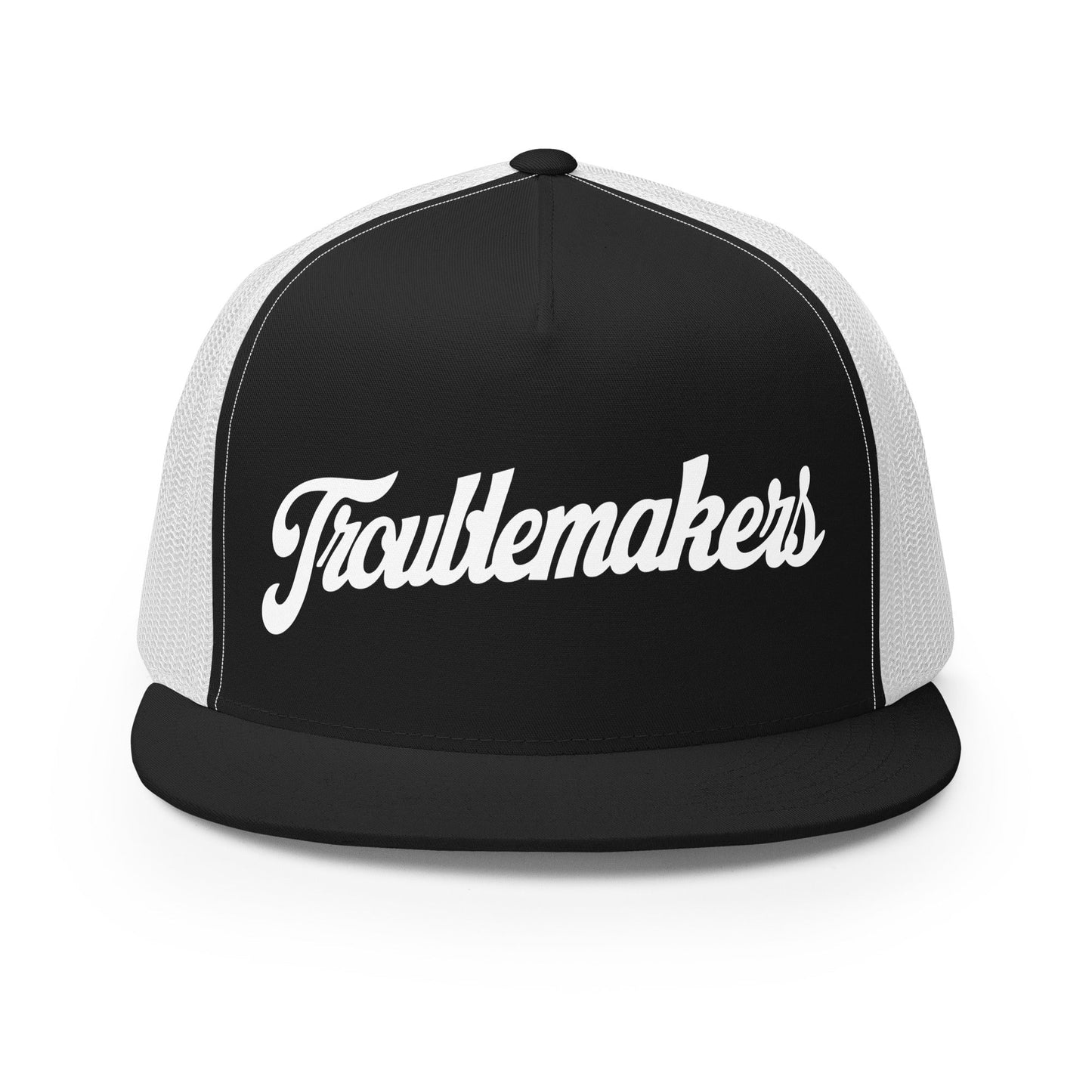 Performance | 5 Panel Trucker Cap | Triad Troublemakers | Crest Logo