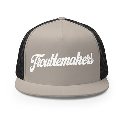 Performance | 5 Panel Trucker Cap | Triad Troublemakers | Crest Logo