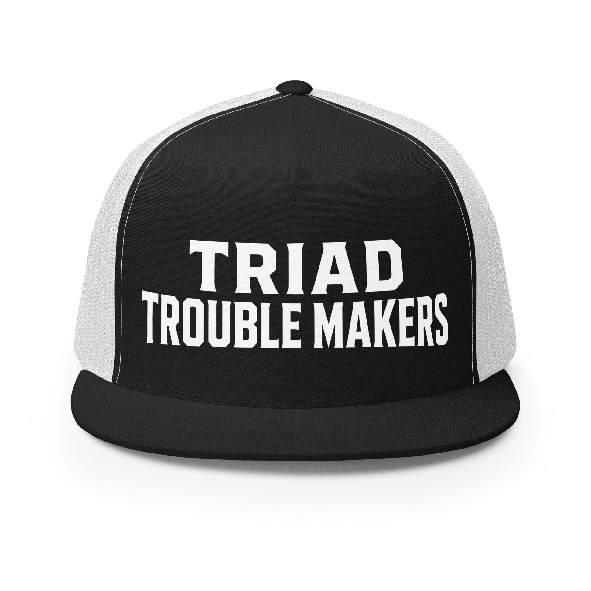 Performance | 5 Panel Trucker Cap | Triad Troublemakers | Script Logo
