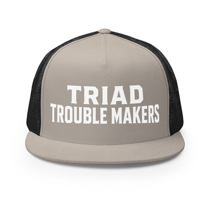 Performance | 5 Panel Trucker Cap | Triad Troublemakers | Script Logo