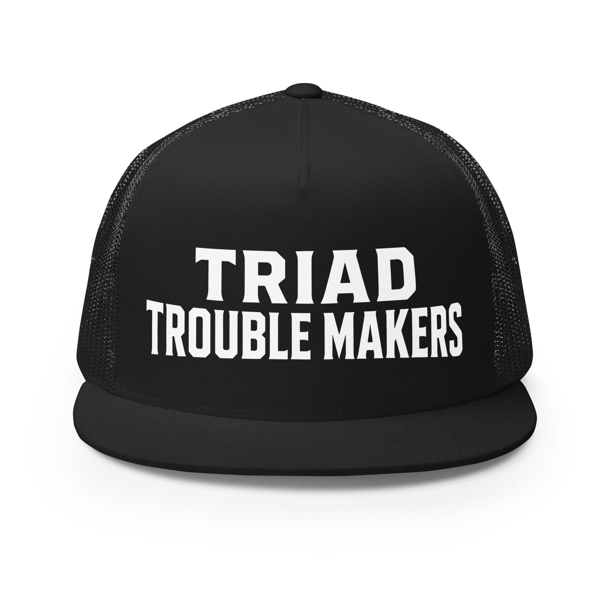 Performance | 5 Panel Trucker Cap | Triad Troublemakers | Script Logo