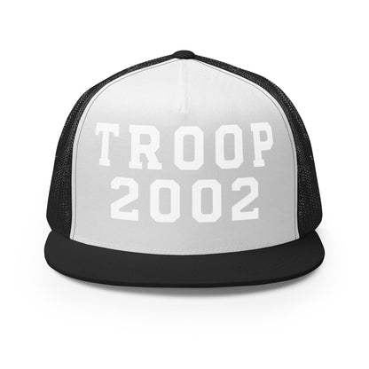 Performance | 5 Panel Trucker Cap | Troop 2002 | Emblem Logo