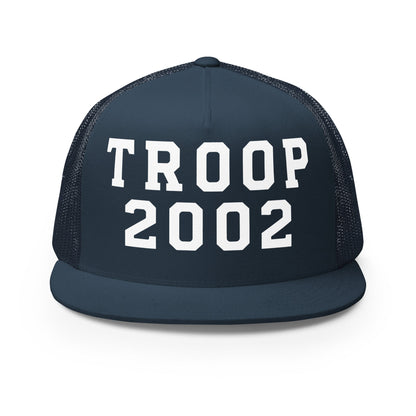 Performance | 5 Panel Trucker Cap | Troop 2002 | Emblem Logo