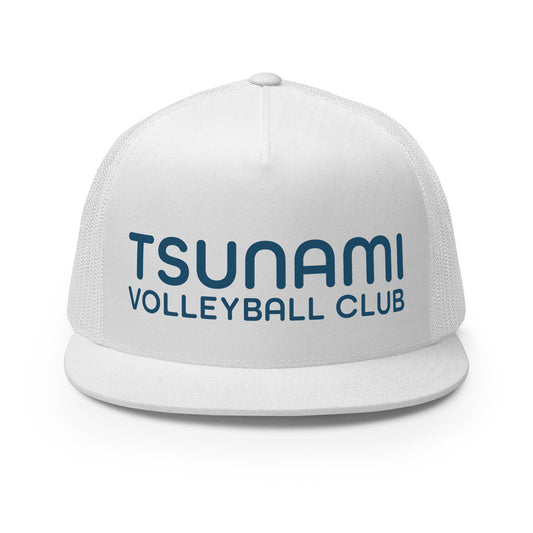 Performance | 5 Panel Trucker Cap | Tsunami Volleyball Club | Emblem Logo