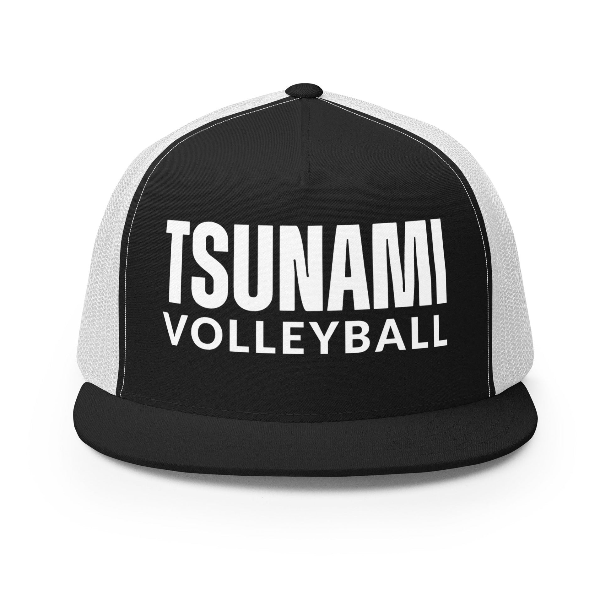 Performance | 5 Panel Trucker Cap | Tsunami Volleyball Club | Modern Script Logo