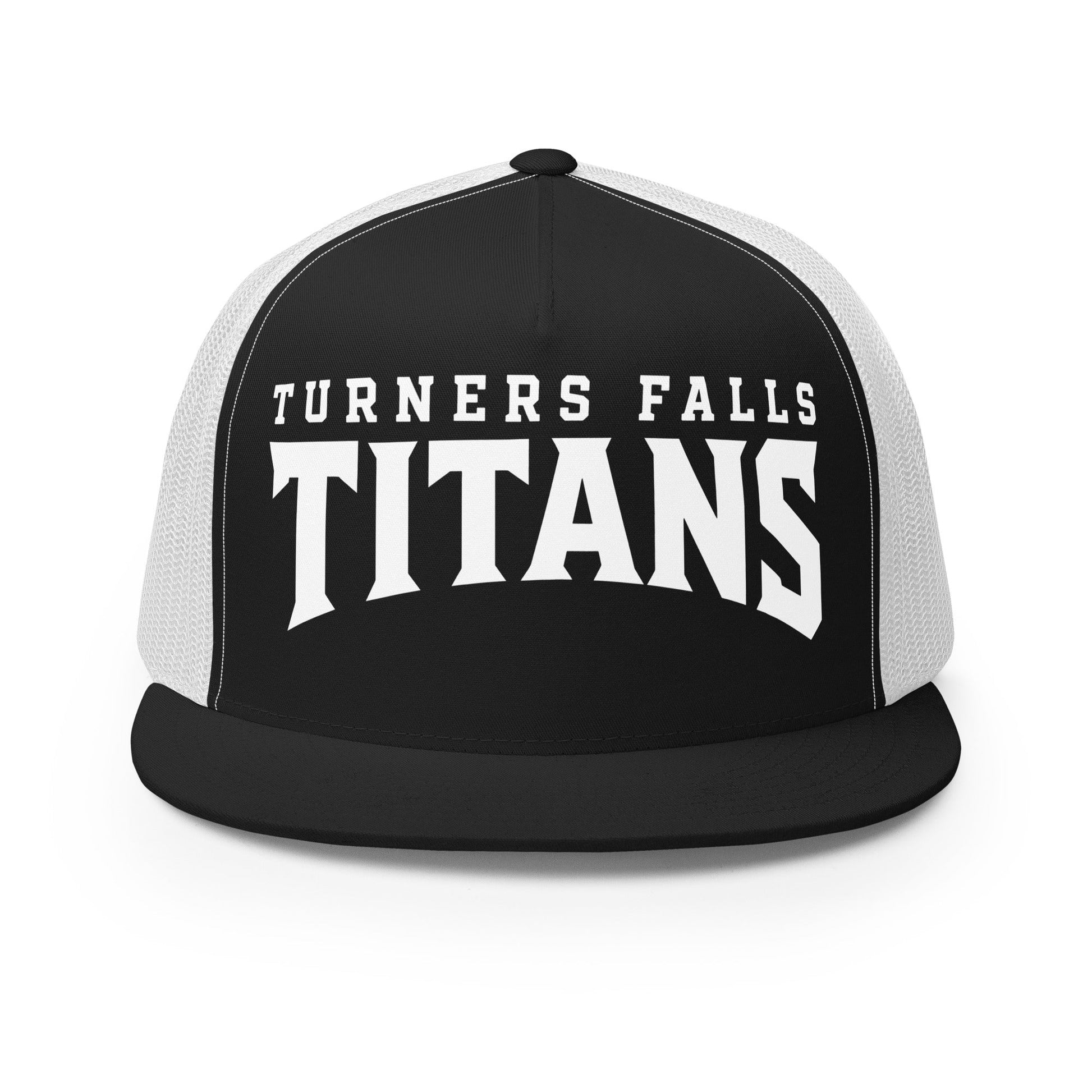 Performance | 5 Panel Trucker Cap | Turners Falls Titans | Titan Crest Logo