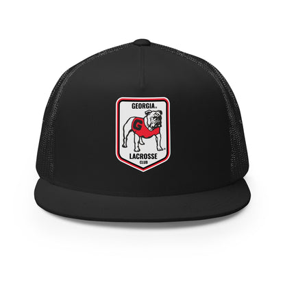 Performance | 5 Panel Trucker Cap | UGA Club Lacrosse | Shield Logo