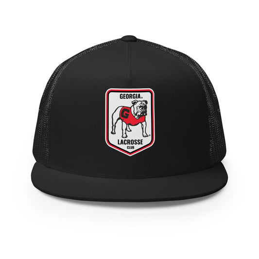 Performance | 5 Panel Trucker Cap | UGA Club Lacrosse | Shield Logo