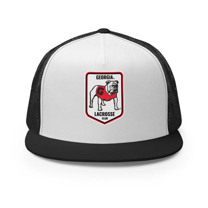 Performance | 5 Panel Trucker Cap | UGA Club Lacrosse | Shield Logo