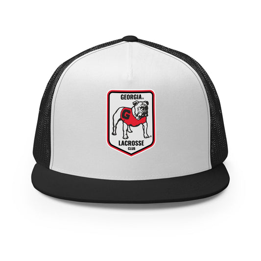 Performance | 5 Panel Trucker Cap | UGA Club Lacrosse | Shield Logo