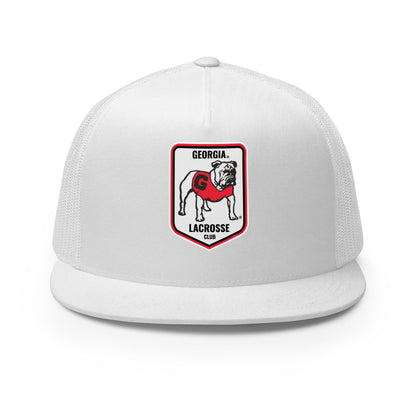 Performance | 5 Panel Trucker Cap | UGA Club Lacrosse | Shield Logo