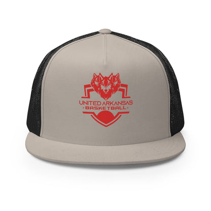 Performance | 5 Panel Trucker Cap | United Arkansas Basketball | Alt Logo