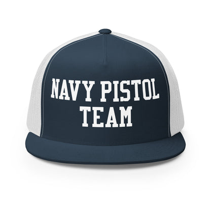 Performance | 5 Panel Trucker Cap | USNA Pistol Team | Crest Logo