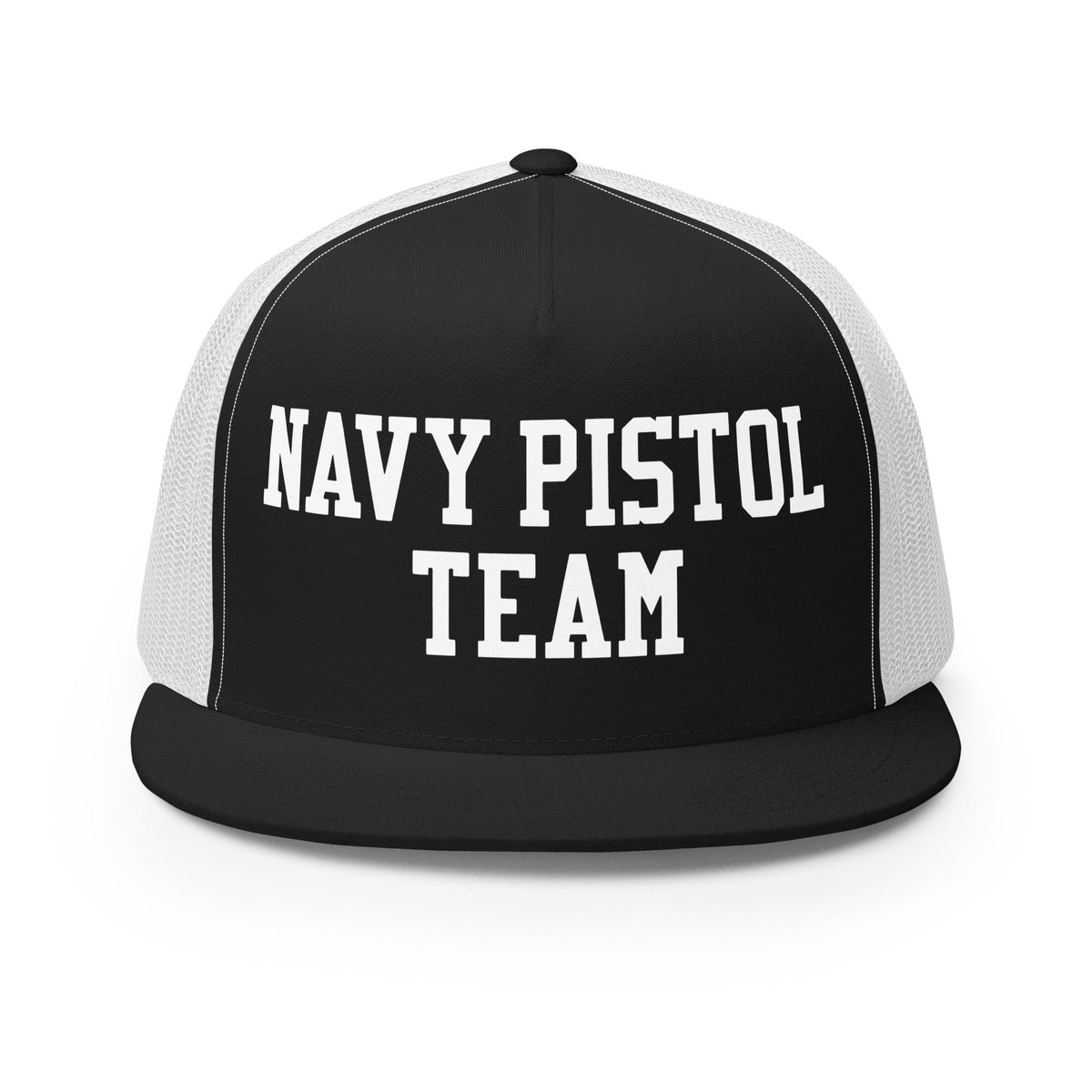 Performance | 5 Panel Trucker Cap | USNA Pistol Team | Crest Logo