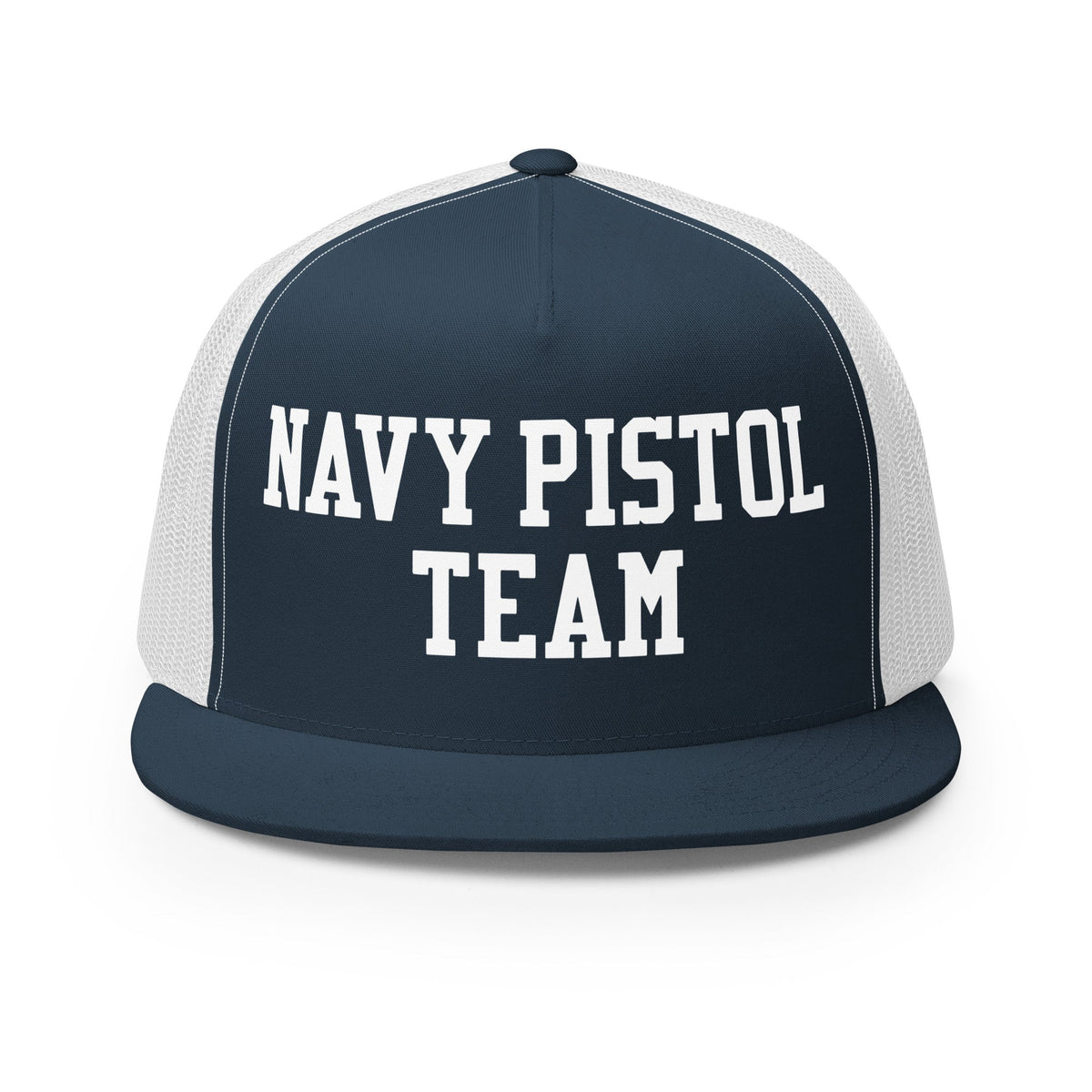 Performance | 5 Panel Trucker Cap | USNA Pistol Team | Crest Logo