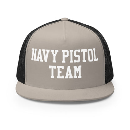 Performance | 5 Panel Trucker Cap | USNA Pistol Team | Crest Logo