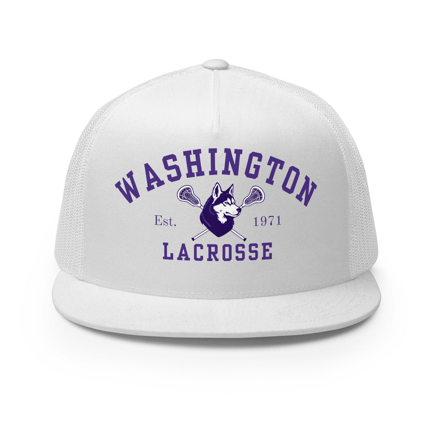 Performance | 5 Panel Trucker Cap | UW Women's Club Lacrosse | Washington Lacrosse Logo