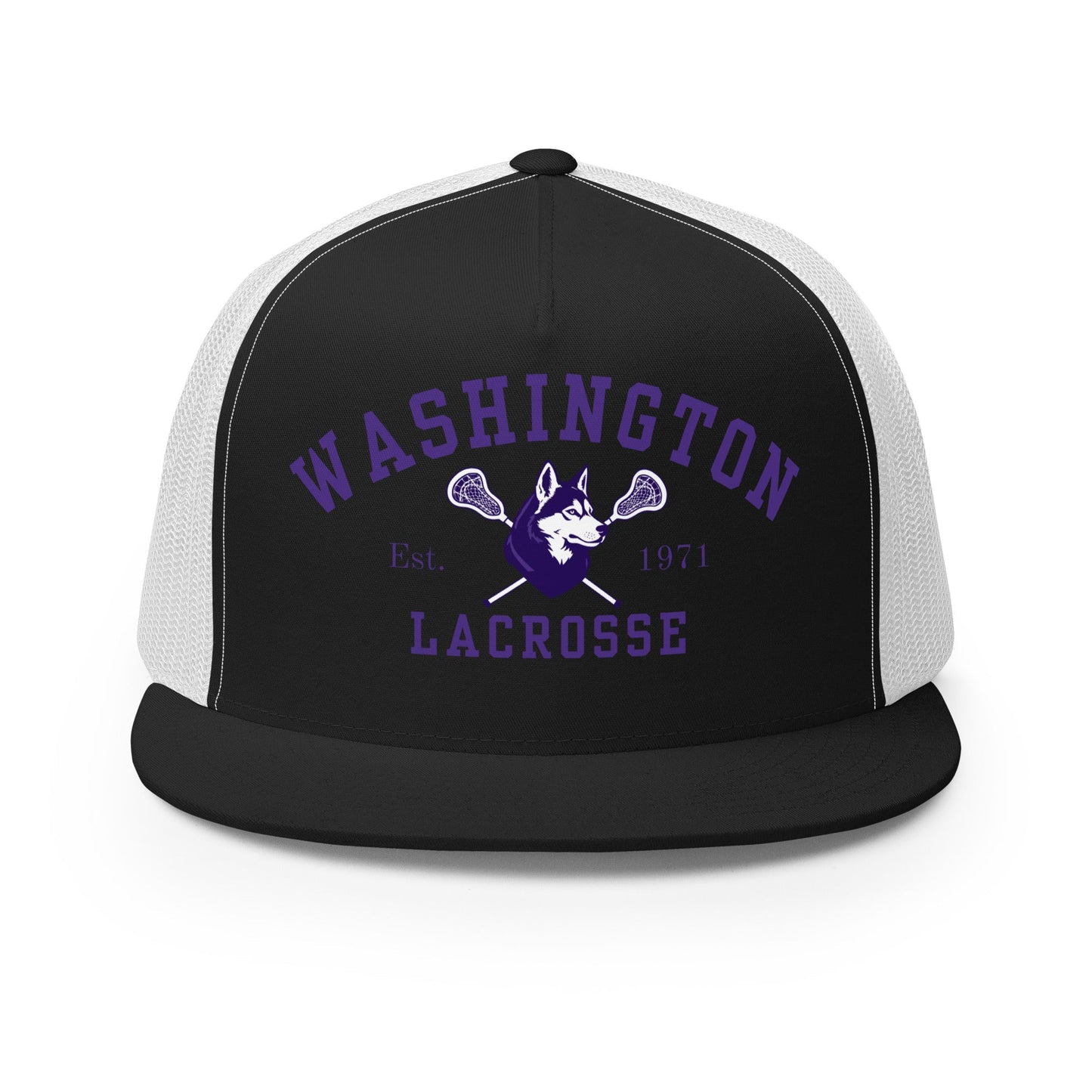 Performance | 5 Panel Trucker Cap | UW Women's Club Lacrosse | Washington Lacrosse Logo