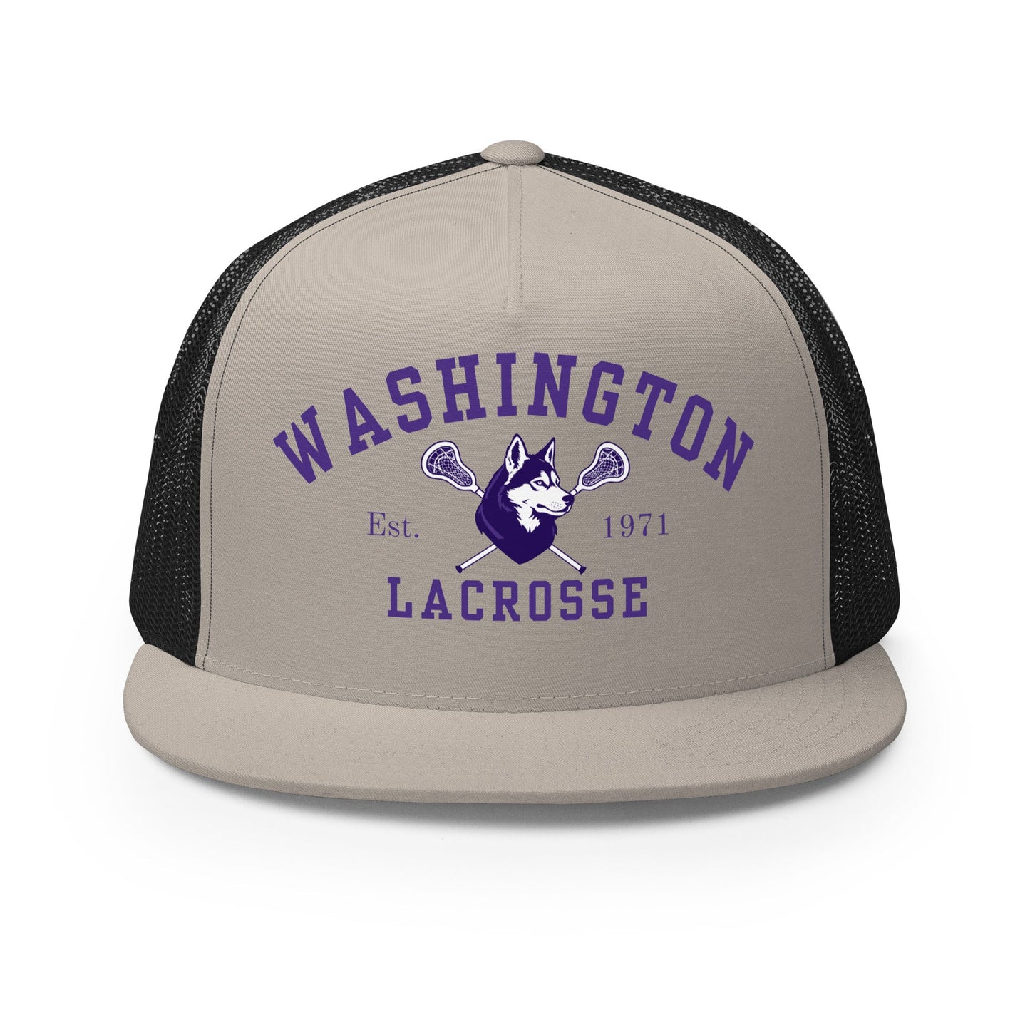 Performance | 5 Panel Trucker Cap | UW Women's Club Lacrosse | Washington Lacrosse Logo