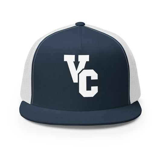 Performance | 5 Panel Trucker Cap | VCMS cheer | Lettermark Logo