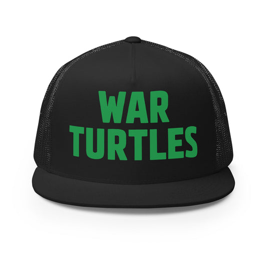 Performance | 5 Panel Trucker Cap | War Turtles | Mascot Logo