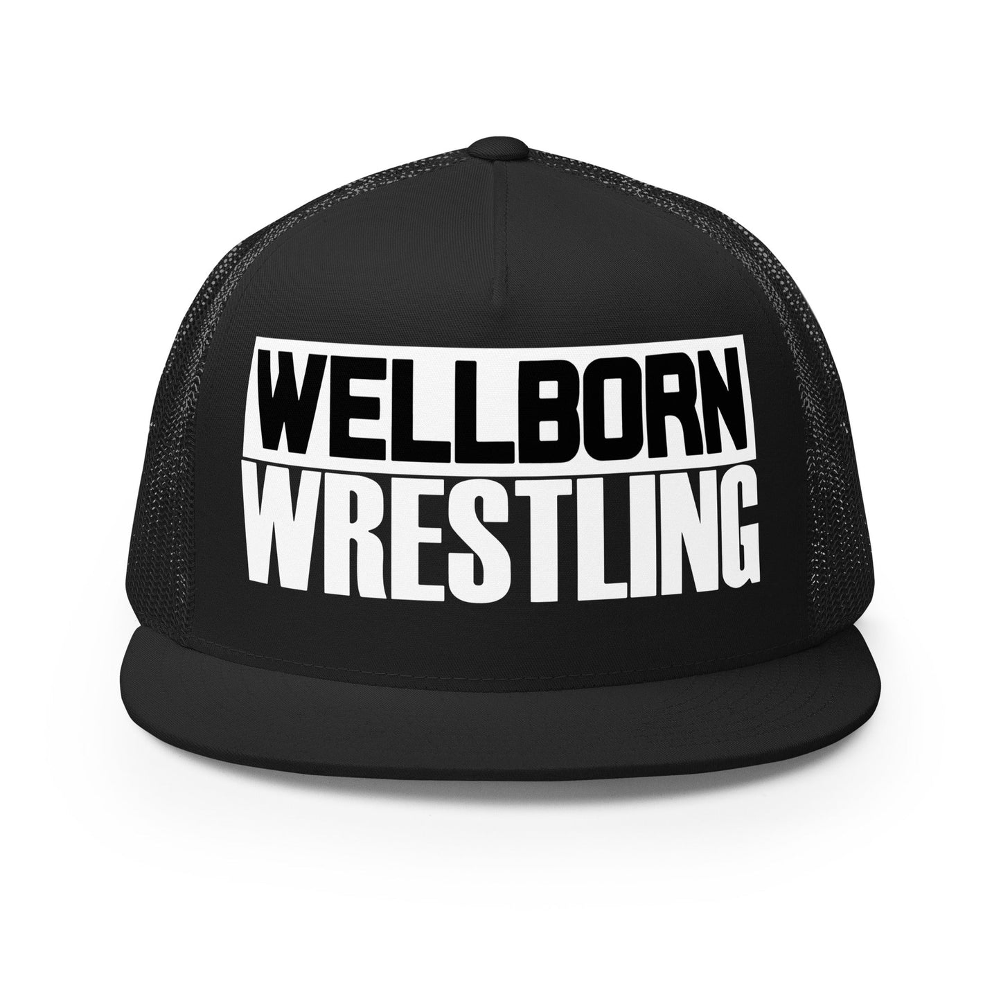 Performance | 5 Panel Trucker Cap | Wellborn Youth Wrestling | Script Logo