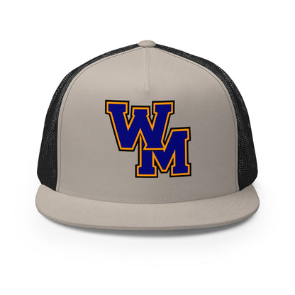 Performance | 5 Panel Trucker Cap | West Memphis Community Christian College Gators | WM-Mark Logo