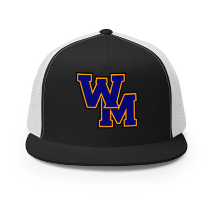 Performance | 5 Panel Trucker Cap | West Memphis Community Christian College Gators | WM-Mark Logo