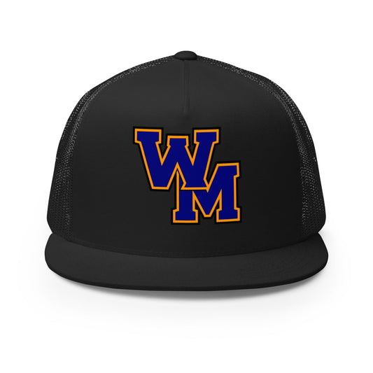 Performance | 5 Panel Trucker Cap | West Memphis Community Christian College Gators | WM-Mark Logo