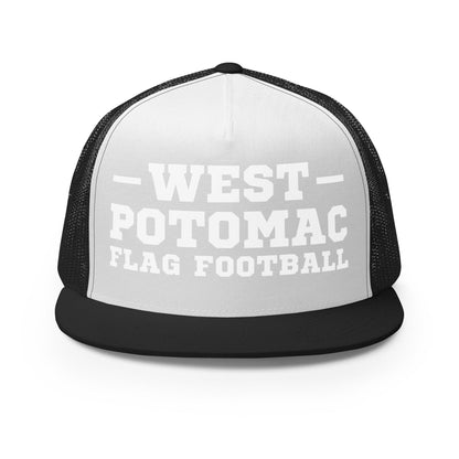 Performance | 5 Panel Trucker Cap | West Potomac Flag Football | Script Logo