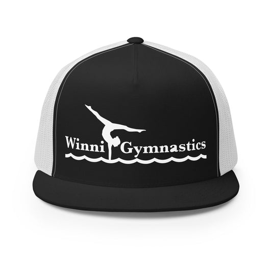 Performance | 5 Panel Trucker Cap | Winni Gymnastics | Alt Logo