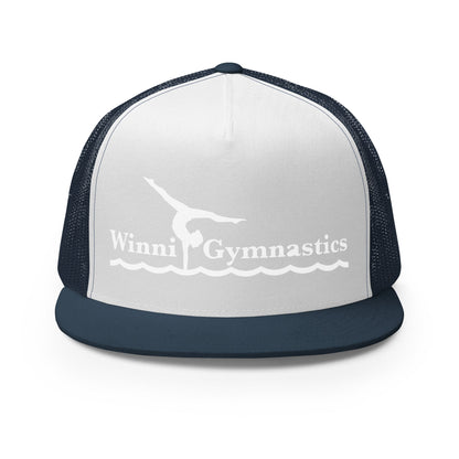 Performance | 5 Panel Trucker Cap | Winni Gymnastics | Alt Logo