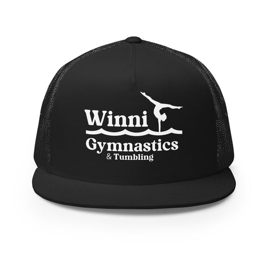Performance | 5 Panel Trucker Cap | Winni Gymnastics | Tumbling Logo