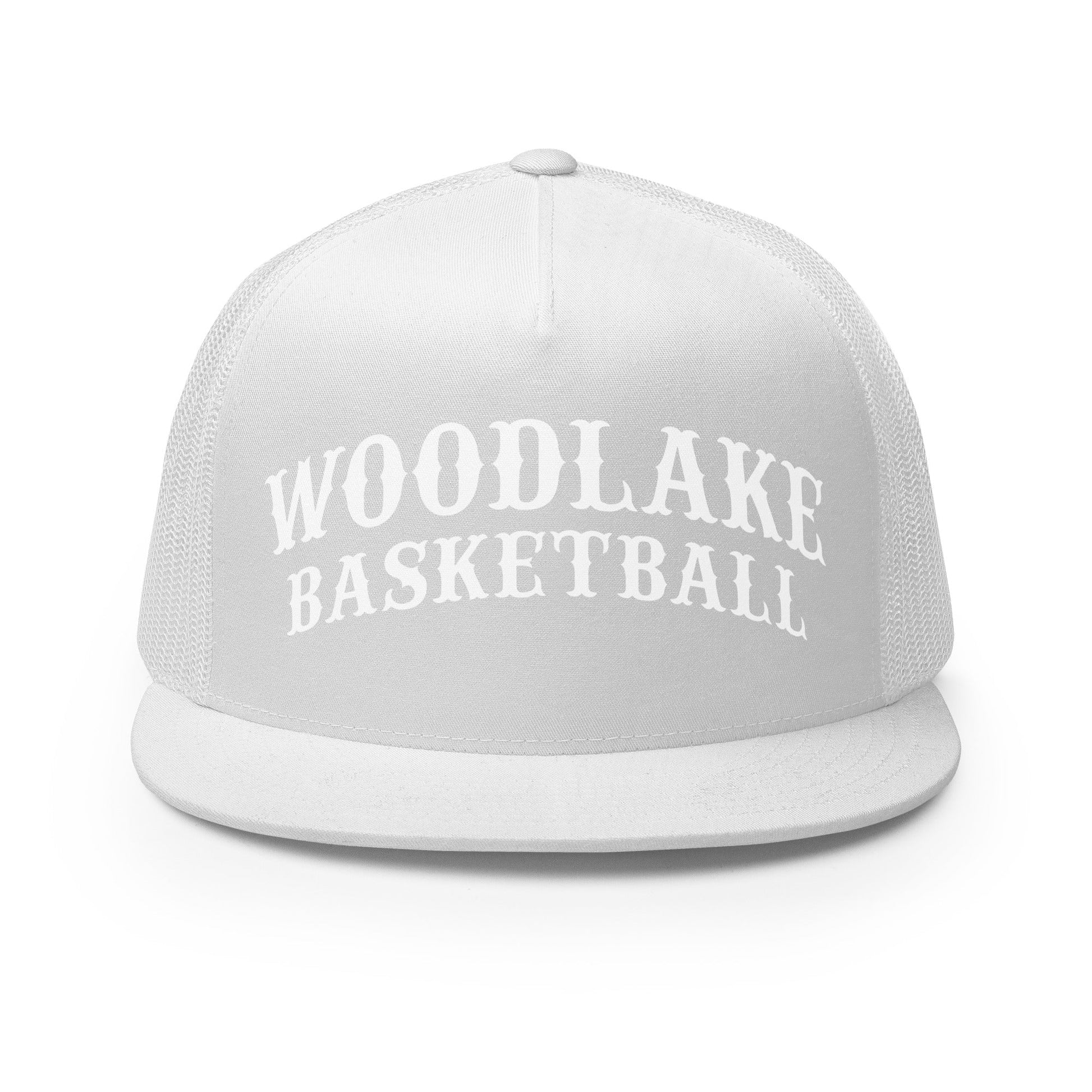 Performance | 5 Panel Trucker Cap | Woodlake Boys Basketball | Athletics Logo