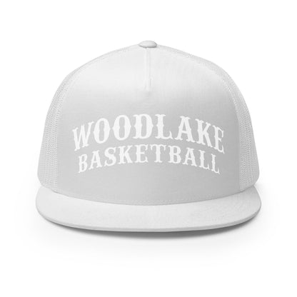 Performance | 5 Panel Trucker Cap | Woodlake Boys Basketball | Athletics Logo