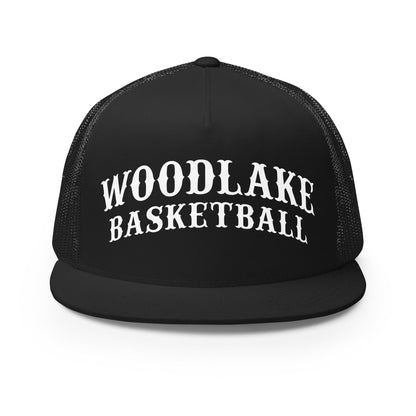 Performance | 5 Panel Trucker Cap | Woodlake Boys Basketball | Athletics Logo