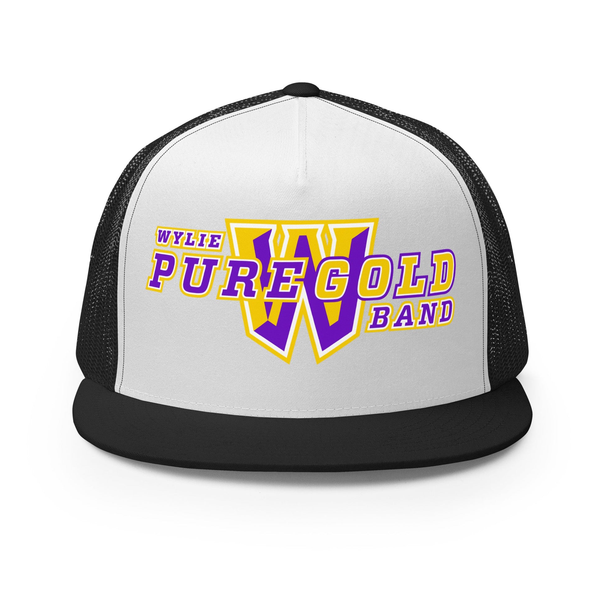 Performance | 5 Panel Trucker Cap | Wylie ISD | Pure Gold Logo