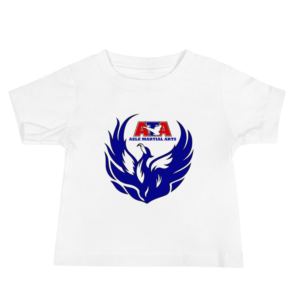 Performance | Baby T-Shirt | Azle Martial Arts | Blue Fire Crest Logo
